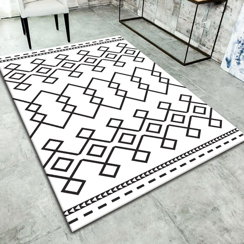 Avtoit | Simple living room carpet Multifunctional colored geometric pattern Indoor carpet Non-slip backing Pet friendly rug