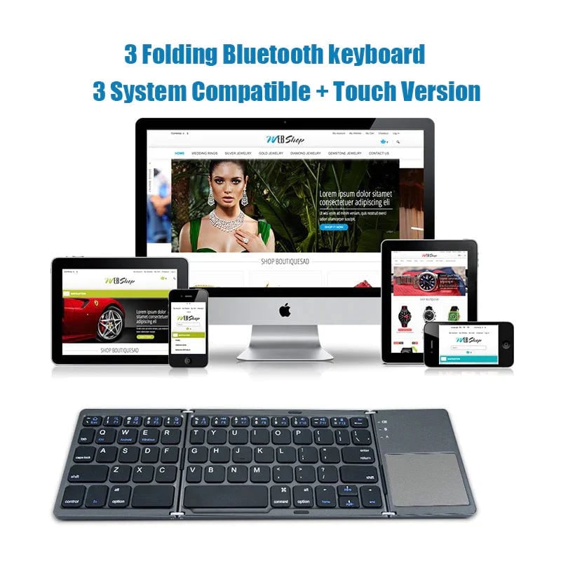 Avtoit | Foldable Bluetooth Keyboard with Touchpad