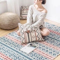 Avtoit | Southwest Bedroom Carpet Multicolored Tribal Printed Area Rug Jute Pet-Friendly Stain-Resistant Indoor Carpet