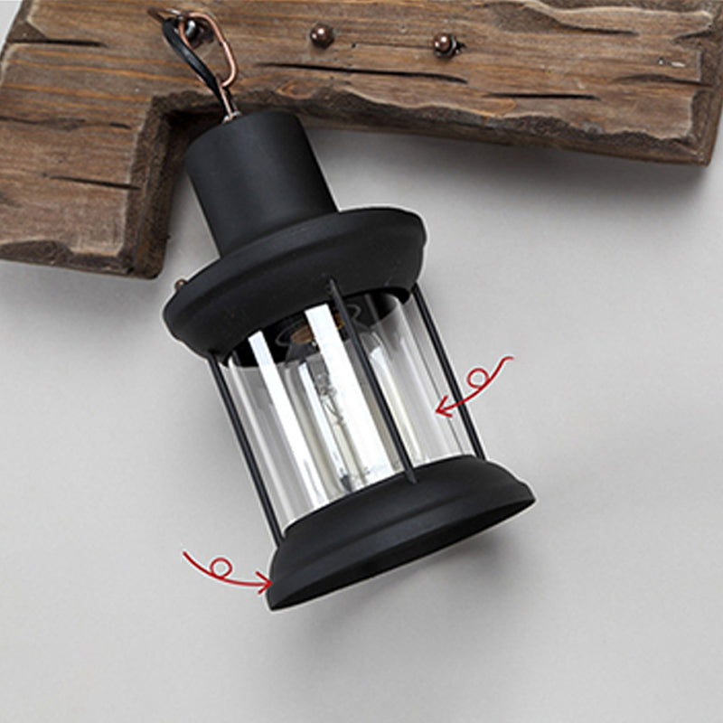Avtoit | Wood Shiplap Wall Lamp Light Country 1-Light Restaurant Wall Light in Brown