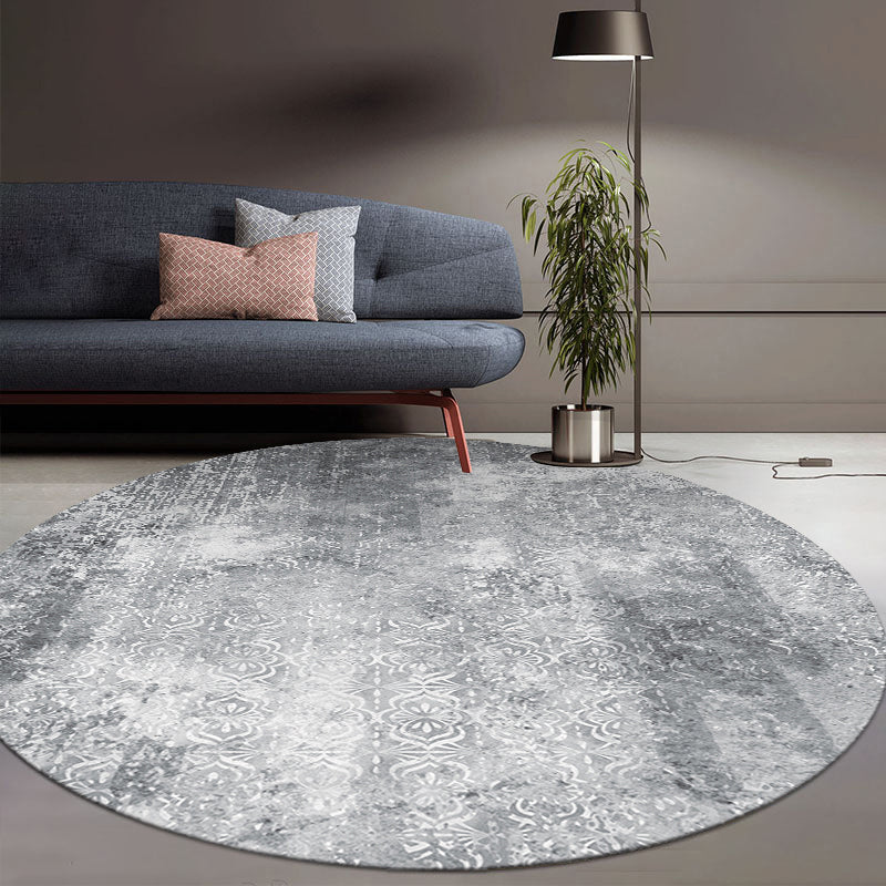 Avtoit | Cozy abstract print rug multicolored polypropylene area rug non-slip backing easy care indoor rug for living room