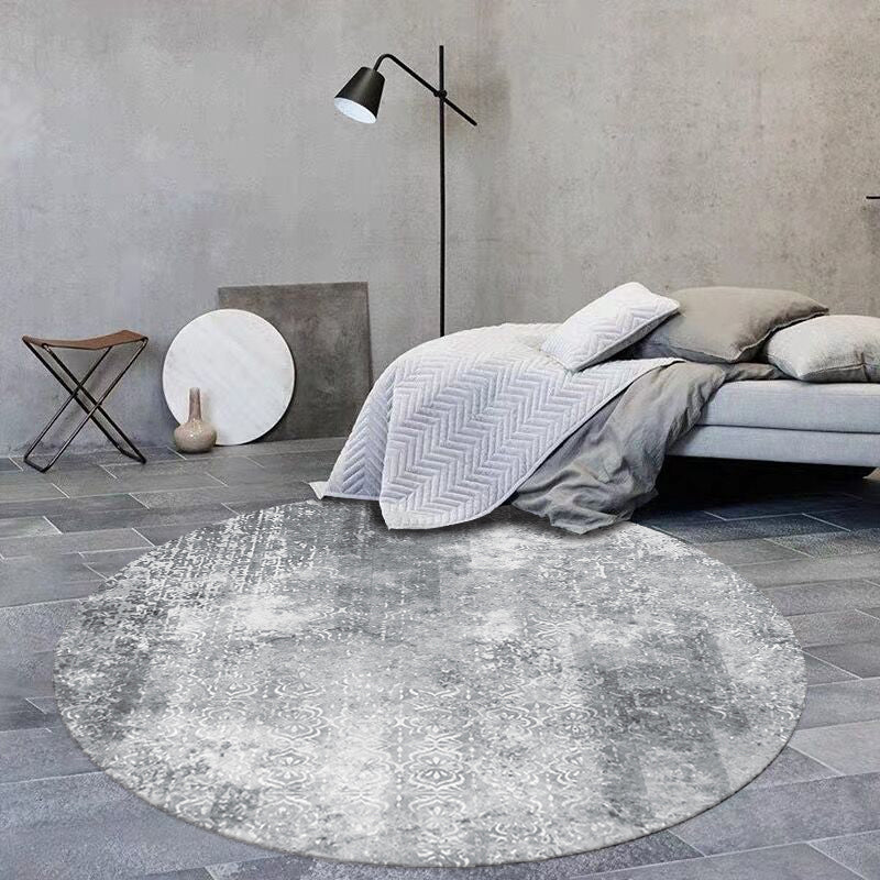 Avtoit | Cozy abstract print rug multicolored polypropylene area rug non-slip backing easy care indoor rug for living room