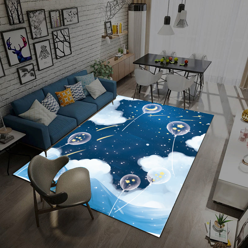 Avtoit | Trendy Living Room Rug Multi-Colored Room Pattern Rug Synthetic Anti-Slip Back Pet-Friendly Rug
