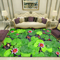Avtoit | Novelty 3D Ocean printed rug Multicolored Polyester rug with non-slip backing Easy-care rug for the living room