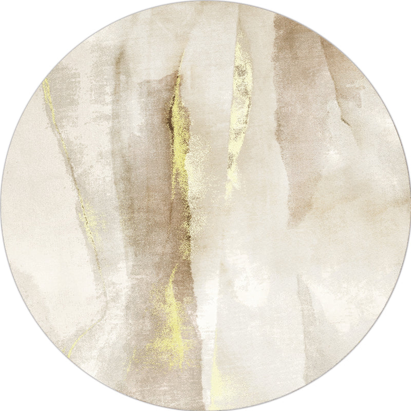 Avtoit | Casual Living Room Rug Multi-Colored Abstract Printed Indoor Rug Polyester Pet-Friendly Stain-Resistant Rug