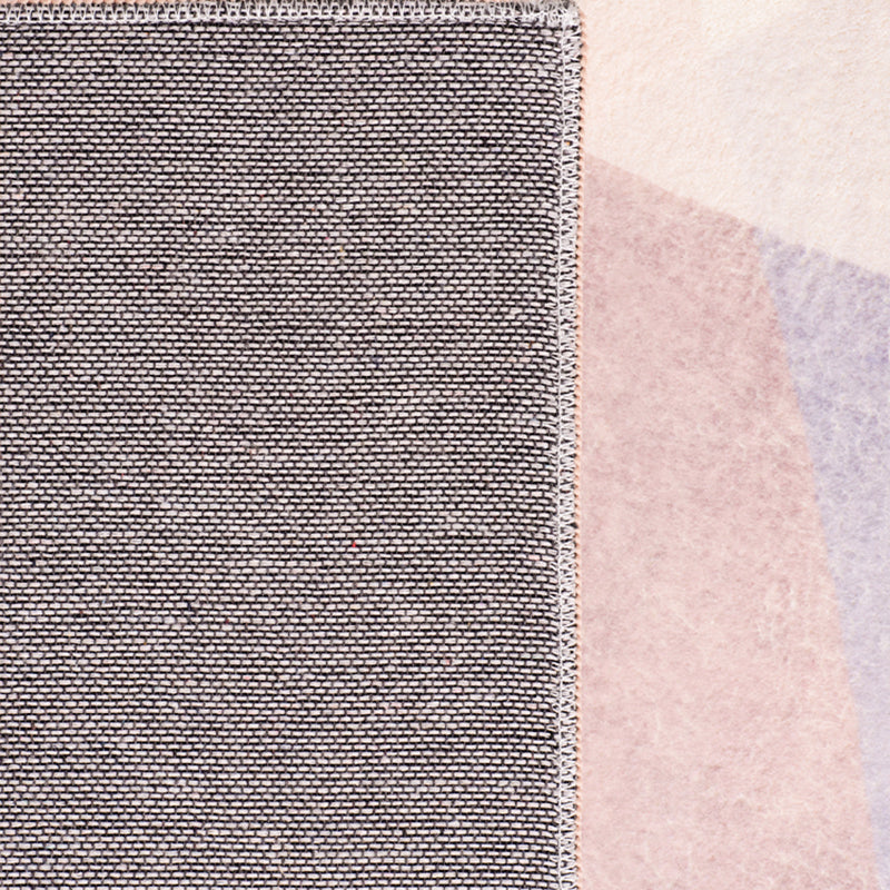 Avtoit | Simple Color Block Carpet Multi-Color Synthetic Rug Non-Slip Backing Easy Care Pet Friendly Indoor Carpet for Home