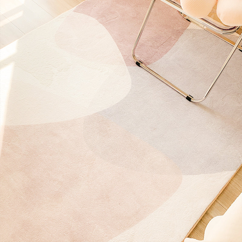 Avtoit | Simple Color Block Carpet Multi-Color Synthetic Rug Non-Slip Backing Easy Care Pet Friendly Indoor Carpet for Home