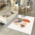 Avtoit | Casual Living Room Rug Multicolored Color Blocked Rug Polypropylene Non-Slip Easy to Care Indoor Rug
