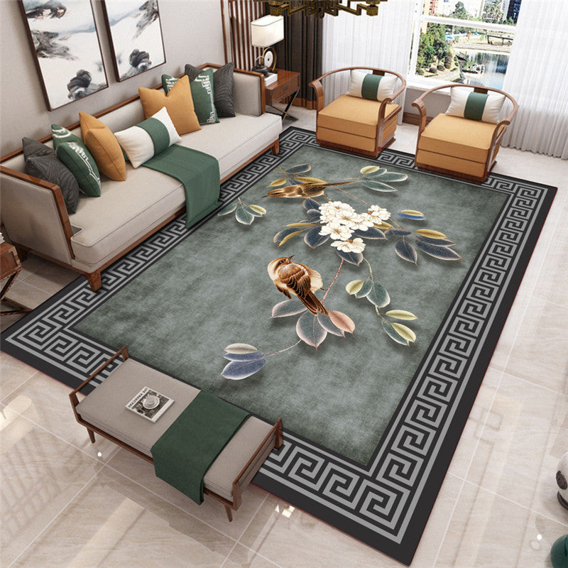 Avtoit | Modern Living Room Carpet Multicolor Flower Print Indoor Rug Polypropylene Pet-Friendly Washable Rug