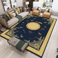 Avtoit | Formal Living Room Rug Multicolored Patterned Indoor Rug Polyester Non-Slip Back Washable Rug