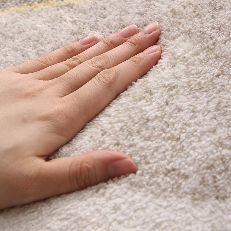 Avtoit | Comfort Hand-printed Carpet Multicolored Lambswool Area Rug Non-slip Back Easy-care Indoor Rug for the Bedroom