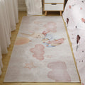 Avtoit | Cute Cartoon Pattern Carpet Multicolor Polypropylene Indoor Carpet Non-Slip Easy to Care Area Rug for Kids Room