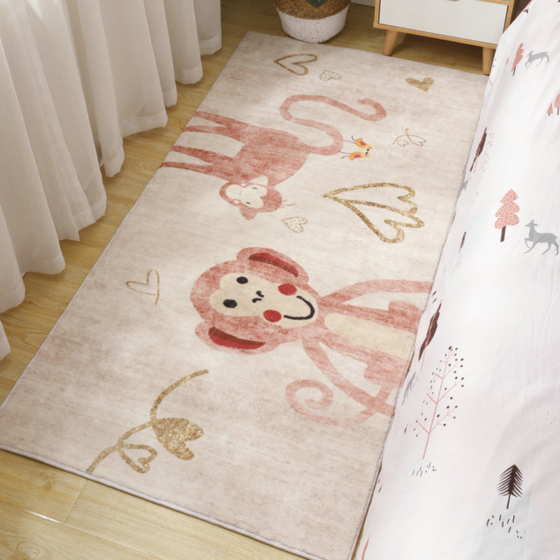 Avtoit | Cute Cartoon Pattern Carpet Multicolor Polypropylene Indoor Carpet Non-Slip Easy to Care Area Rug for Kids Room