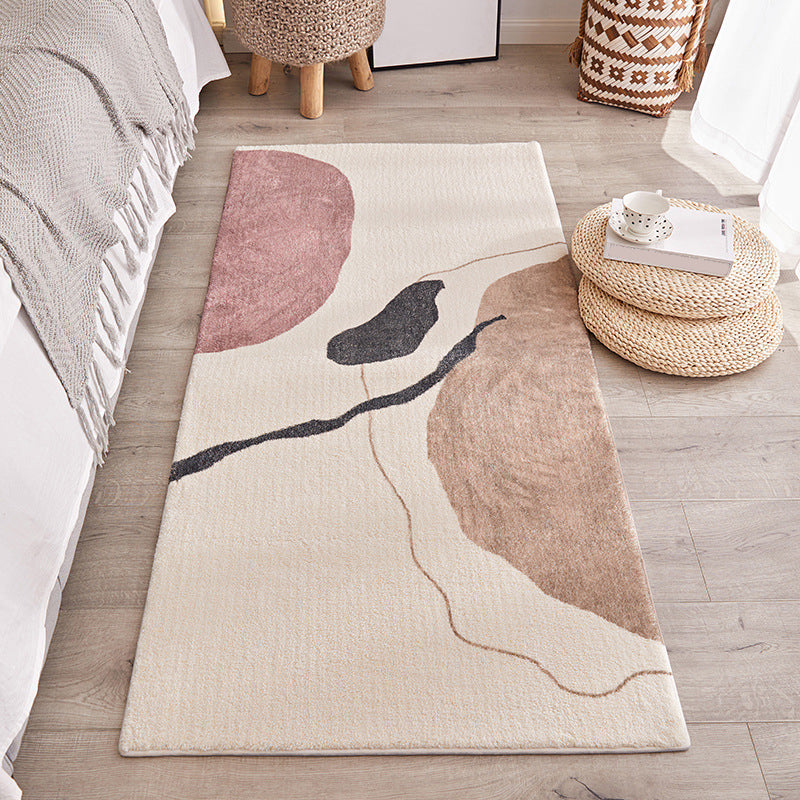 Avtoit | Western Room Rug Multicolored Color Block Indoor Rug Polyester Non-Slip Backing Easy-Care Rug