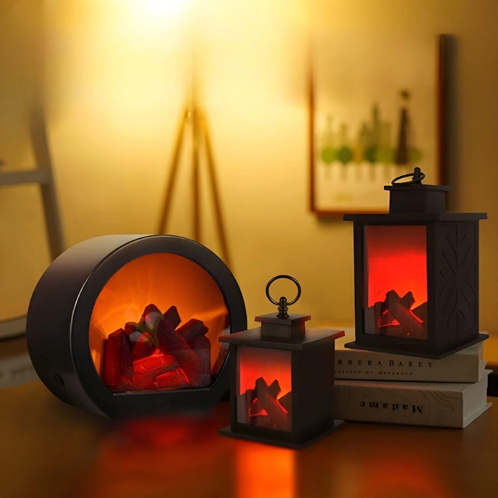 Avtoit | RadiantFlame LED Lantern – Realistic Flame Table Lamp for Cosy Ambient Lighting