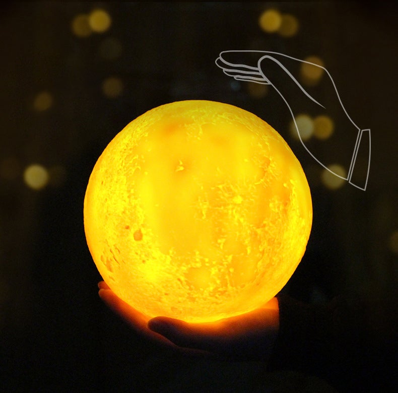 Avtoit | Creative Mini Rechargeable 3D Printed Moon 1-Light LED Table Lamp