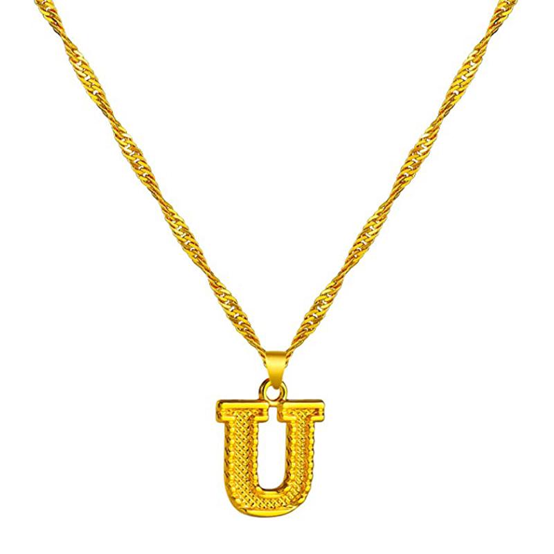 Avtoit | 18K gold-plated initial letter necklace