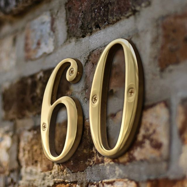 Avtoit | Traditional house numbers made of solid brass