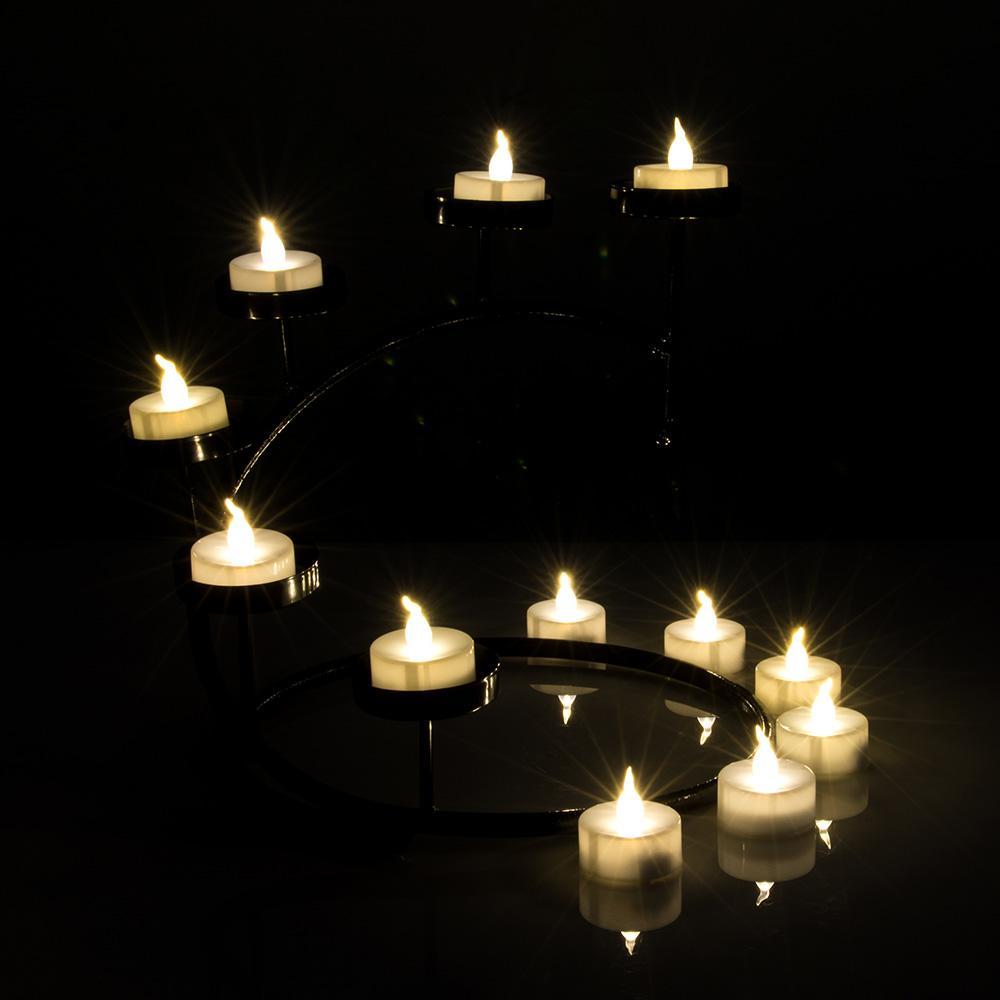 Avtoit | 24-piece: Warm white tea lights timer flameless smokeless candles