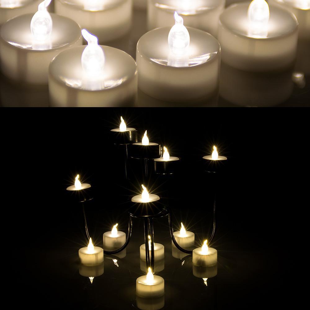 Avtoit | 24-piece: Warm white tea lights timer flameless smokeless candles