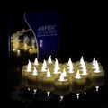 Avtoit | 24-piece: Warm white tea lights timer flameless smokeless candles