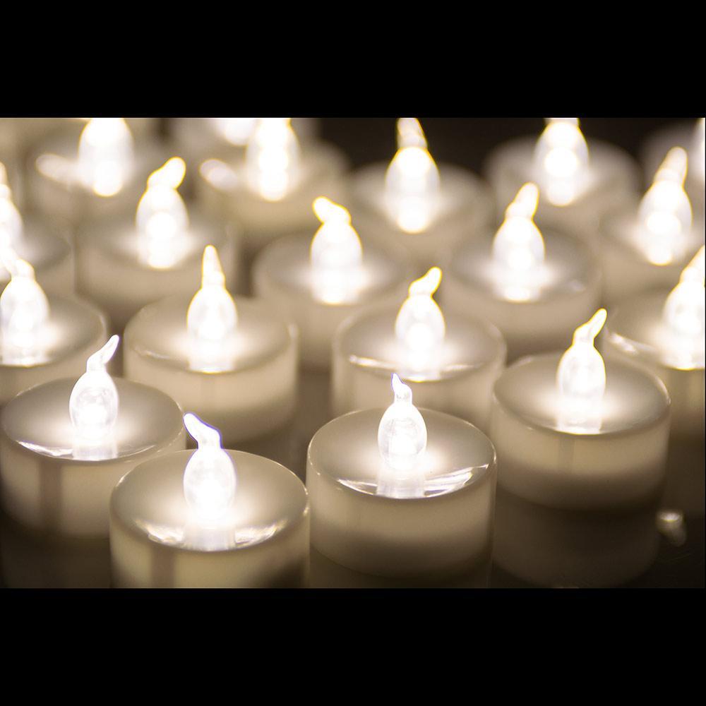 Avtoit | 24-piece: Warm white tea lights timer flameless smokeless candles