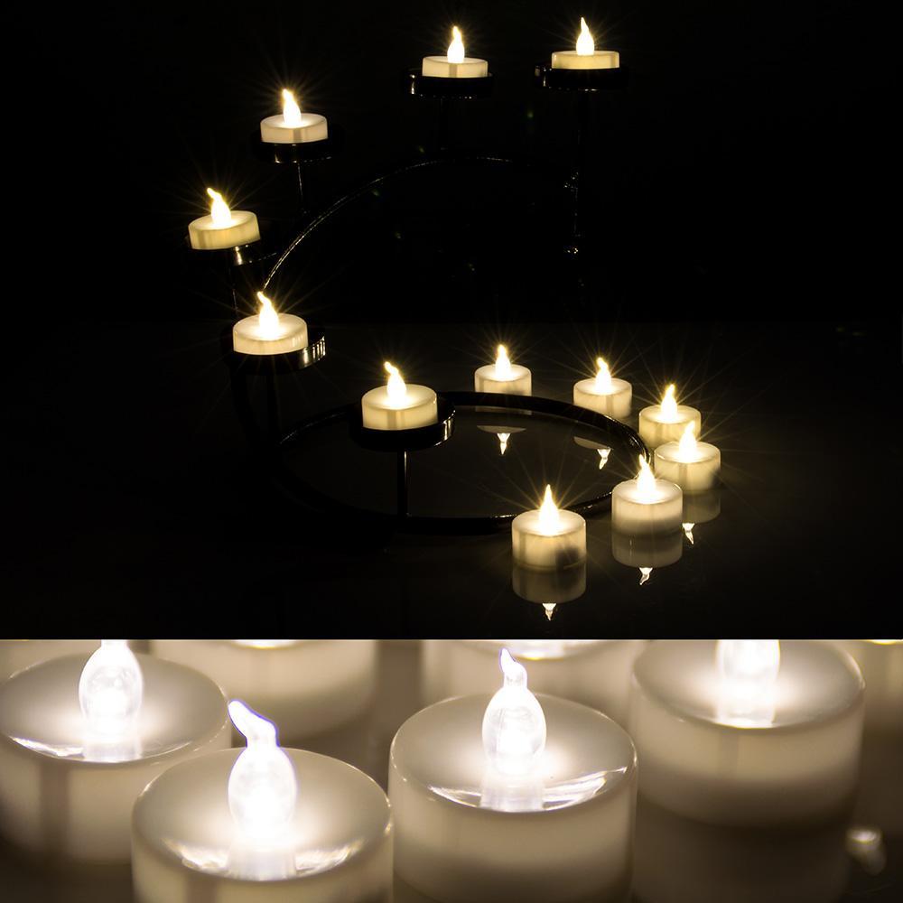 Avtoit | 24-piece: Warm white tea lights timer flameless smokeless candles