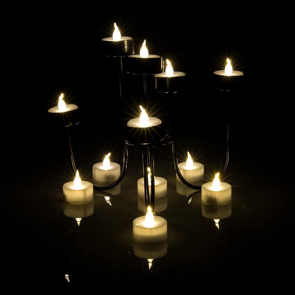 Avtoit | 24-piece: Warm white tea lights timer flameless smokeless candles