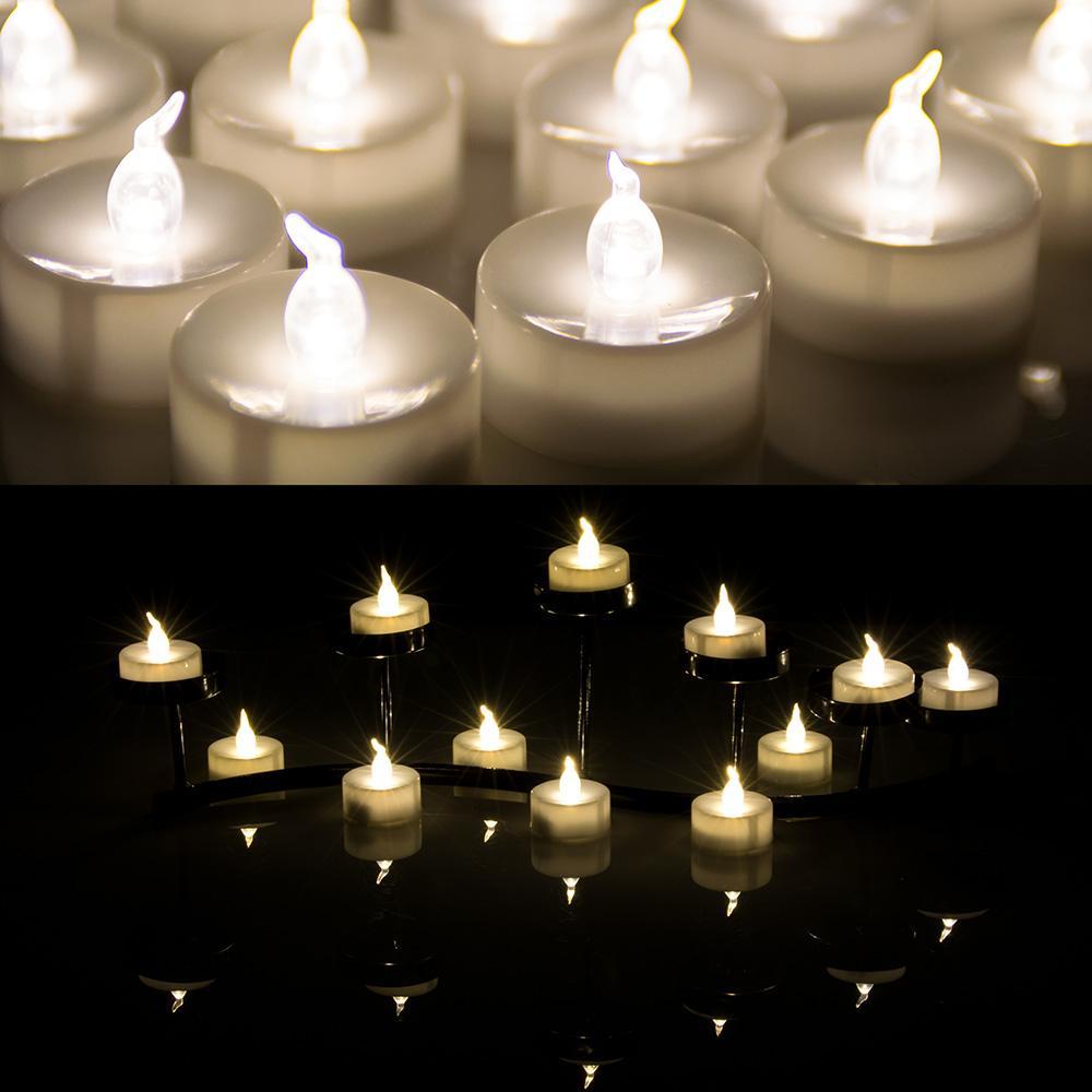 Avtoit | 24-piece: Warm white tea lights timer flameless smokeless candles
