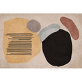 Avtoit | Scandinavian Color Block Rug Multicolored Polypropylene Indoor Rug Non-Slip Back Pet-Friendly Rug for Living Room