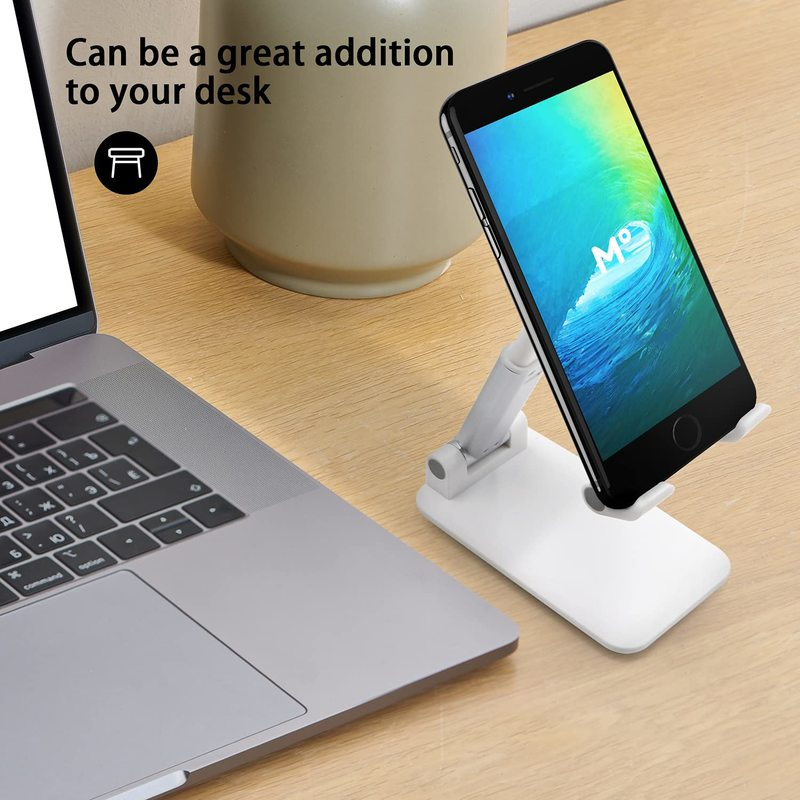 Foldable Phone and Tablet Stand with Rubberized Grips