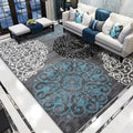 Avtoit | Retro living room rug multicolored floral pattern indoor rug polyester non-slip fringed edge rug