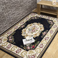 Avtoit | Antique Living Room Rug Multicolor Flower Printed Area Rug Polyester Non-Slip Back Easy Care Indoor Rug