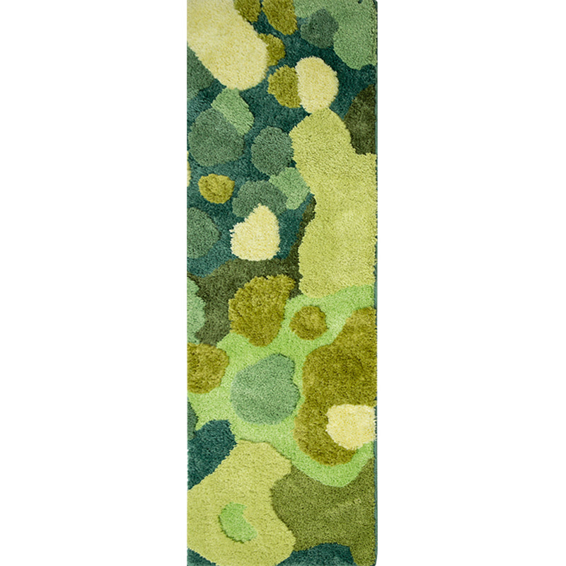 Avtoit | Green Funky Carpet Polypropylene Plant Pattern Indoor Carpet Non-Slip Back Stain Resistant Area Rug for Bedroom