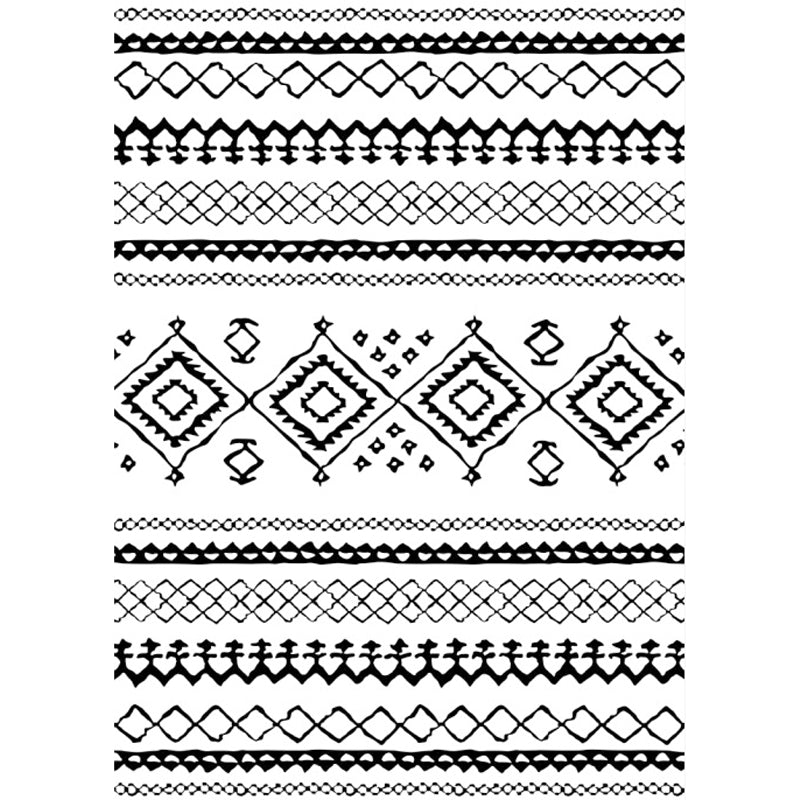 Avtoit | Diamond geometric southwest rug for bedroom synthetic pet-friendly area rug in black and white