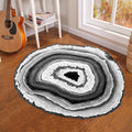 Avtoit | Modern 3D-printed rug Multicolored synthetic rug with non-slip backing Machine washable rug for bedroom