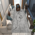 Avtoit | Multicolored Living Room Rug Comfort Hand-printed Rug Polyester Pet-friendly easy-care Rug