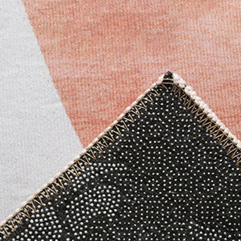 Avtoit | Orange decorative carpet Scandinavian hand-printed report carpet Polyester non-slip backing easy-care living room carpet