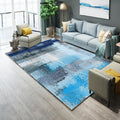 Avtoit | Industrial Living Room Rug Multicolor Abstract Printed Indoor Rug Synthetic Non-Slip Backing Easy Care Area Rug