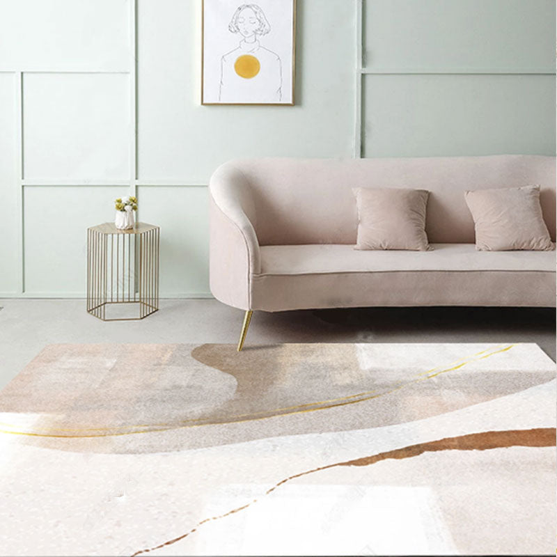 Avtoit | Scandinavian abstract printed rug multicolored polypropylene rug for indoors non-slip underside pet-friendly area rug for the living room
