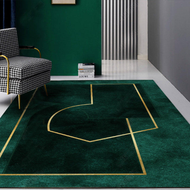 Avtoit | New Geometric Printed Carpet Multicolored Synthetic Area Rug Non-Slip Back Stain-Resistant Indoor Rug for Living Room
