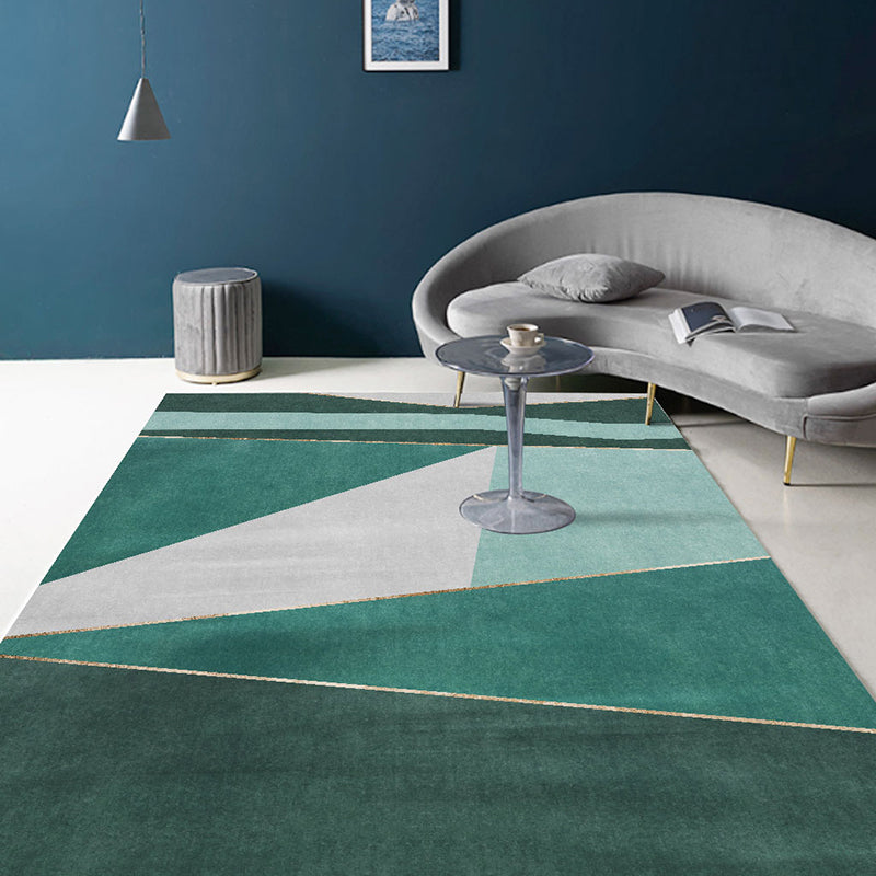 Avtoit | New Geometrically Printed Carpet Multicolored Polypropylene Area Rug With Non-Slip Backing Pet-Friendly Rug For Living Room
