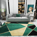 Avtoit | Calming geometric printed rug Multicolored polyester indoor rug Easy care pet-friendly area rug for living room