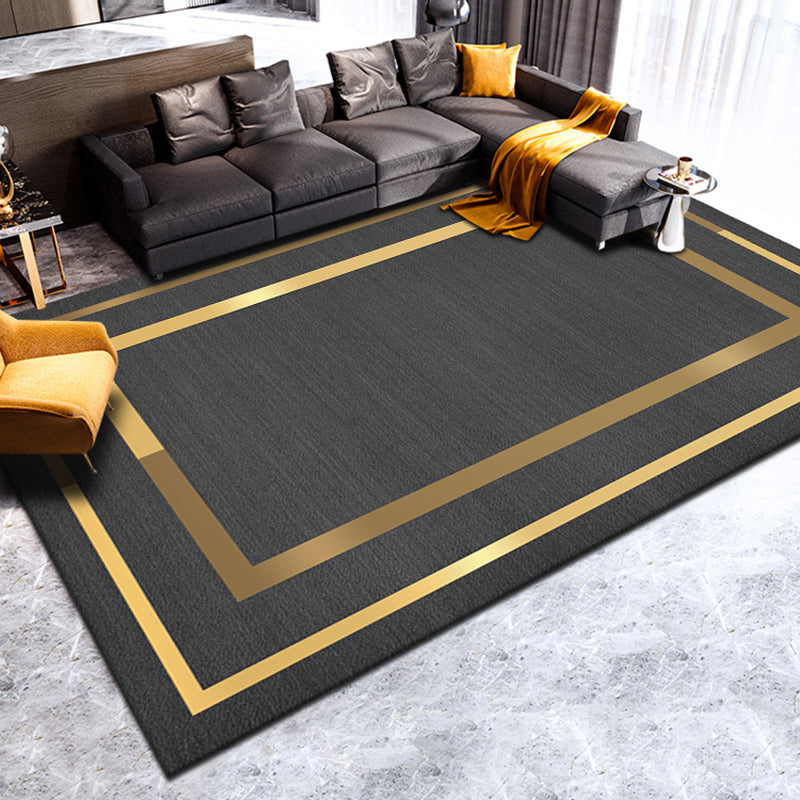 Avtoit | Simple geometric printed rug multicolored cotton blend area rug non-slip backing pet-friendly indoor rug for the living room