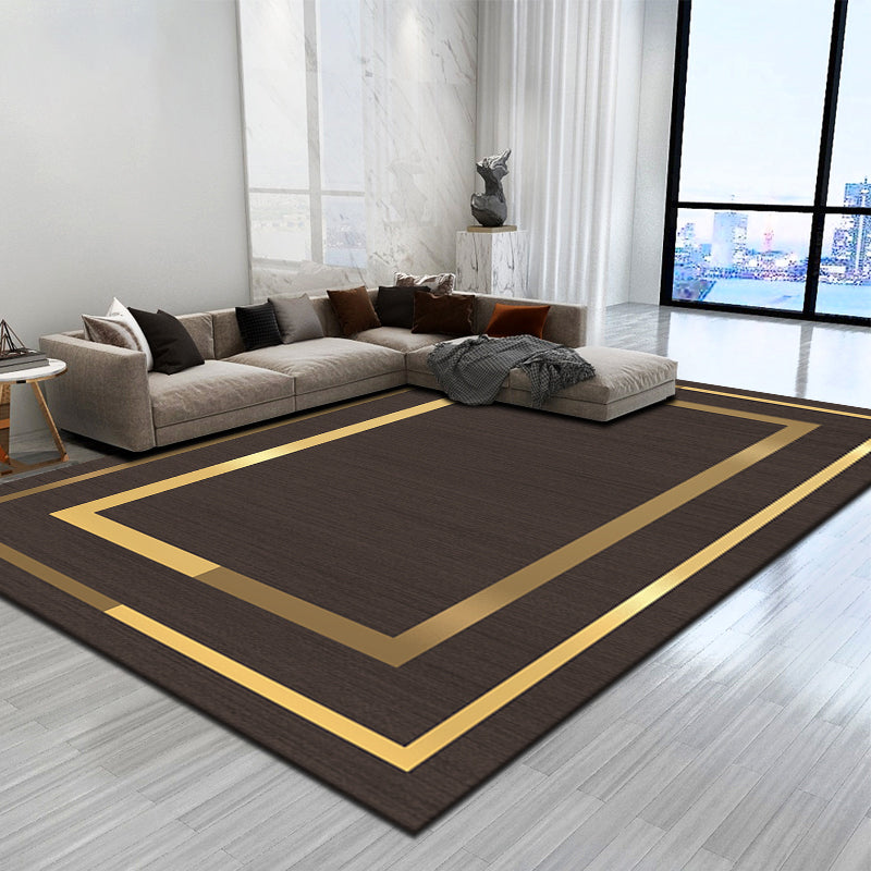 Avtoit | Simple geometric printed rug multicolored cotton blend area rug non-slip backing pet-friendly indoor rug for the living room
