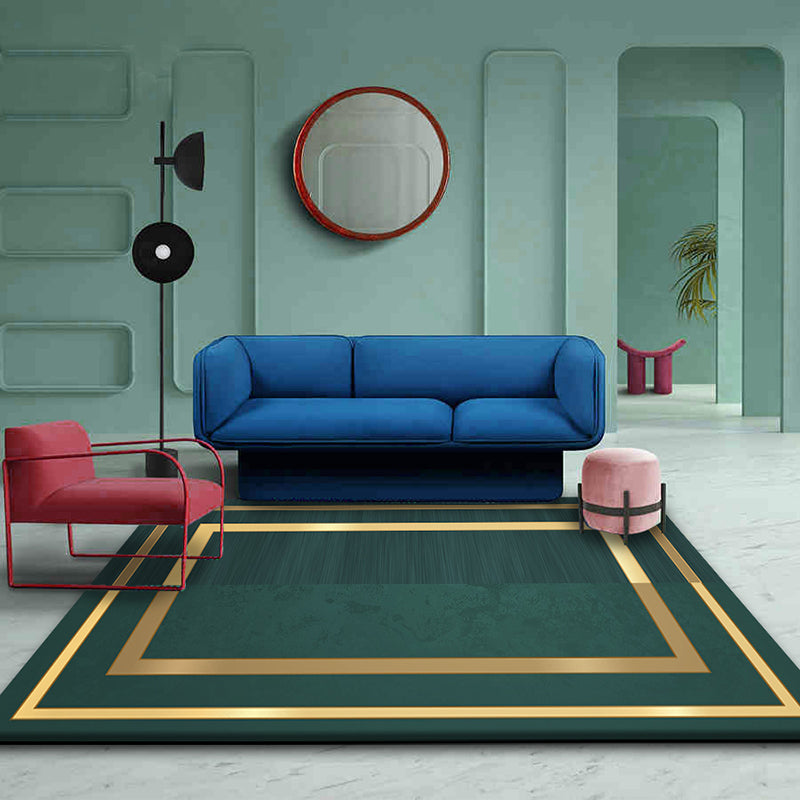 Avtoit | Multicolor Geometric Printed Rug Cotton Blend New Area Rug Non-Slip Backing Pet-Friendly Indoor Rug for the Living Room