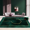Avtoit | Multicolor Geometric Printed Rug Cotton Blend New Area Rug Non-Slip Backing Pet-Friendly Indoor Rug for the Living Room