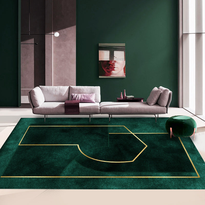 Avtoit | Multicolor Geometric Printed Rug Cotton Blend New Area Rug Non-Slip Backing Pet-Friendly Indoor Rug for the Living Room
