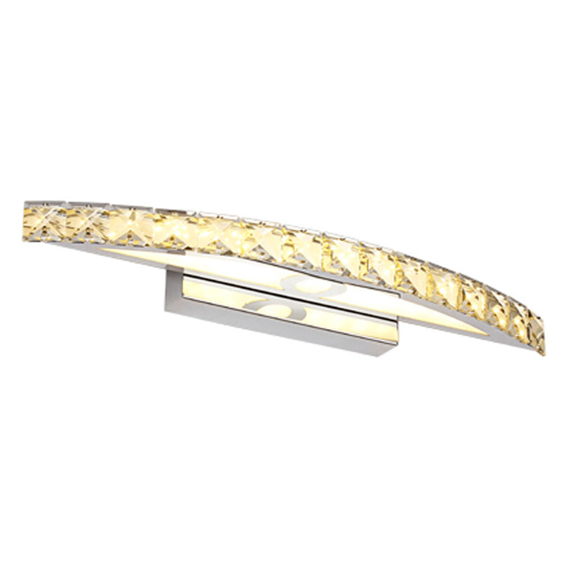 Avtoit | Crystal Arch Wall Light Sconces Modernistic LED Vanity Light Fixture for Bathroom