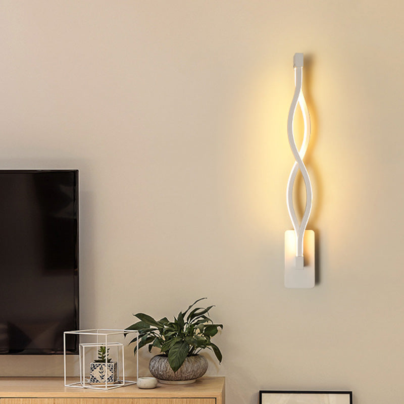 Avtoit | White geometrically shaped wall lamp simplicity LED metal wall lamp wall light for staircase